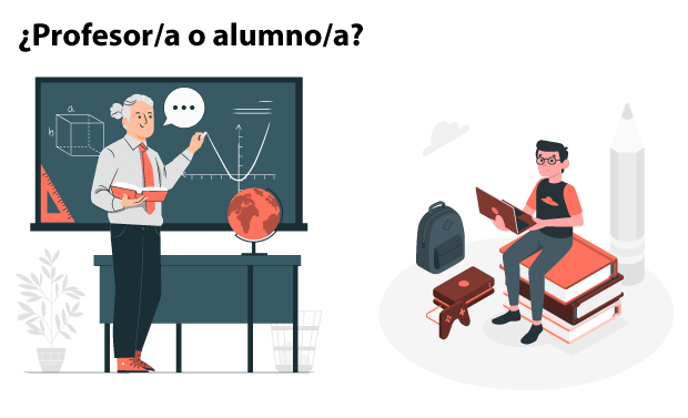 ¿Profesor/a o alumno/a?